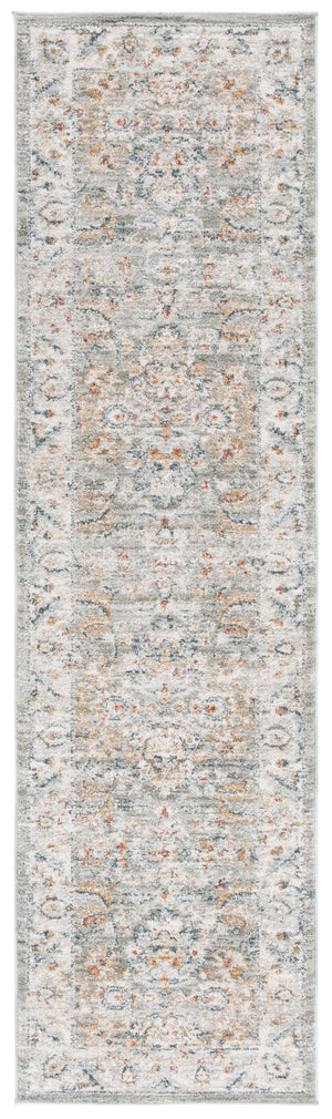 Safavieh Avalon Elegant Rectangle Area Rug With Timeless Floral Design In Ivory And Light Blue Hues Grey ,Light Blue Polyester Ava220f-5