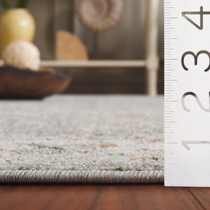 Safavieh Avalon Elegant Rectangle Area Rug With Timeless Floral Design In Ivory And Light Blue Hues Grey ,Light Blue Polyester Ava220f-5