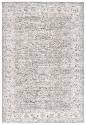 Safavieh Avalon Elegant Rectangle Area Rug With Timeless Floral Design In Ivory And Light Blue Hues Grey ,Light Blue Polyester Ava220f-5
