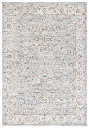 Safavieh Avalon Elegant Rectangle Area Rug With Timeless Floral Design In Ivory And Light Blue Hues Light Blue ,Ivory Polyester Ava220k-8
