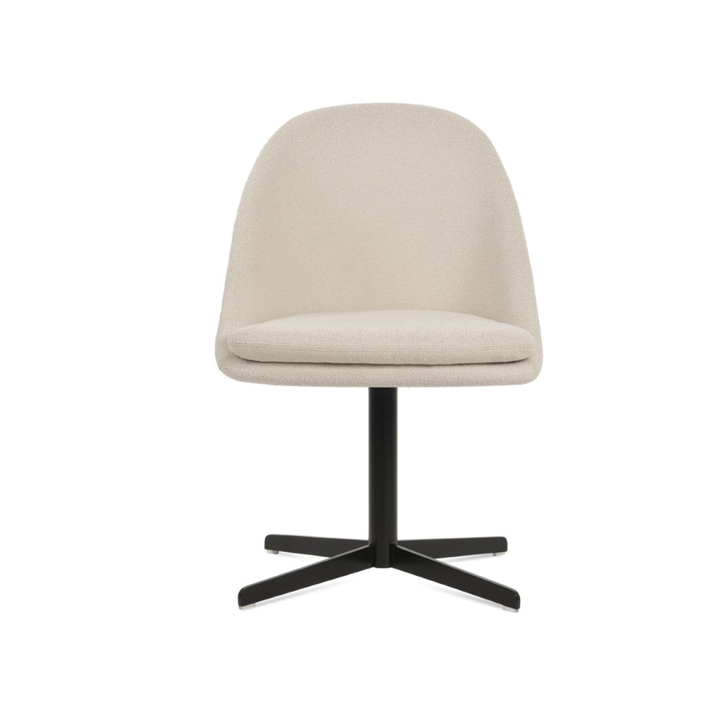 Soho Concept Avanos 4 Star Lounge Swivel Dining Chair - Elegant Upholstery Options, 350 Lbs Capacity, 10-year Guarantee Black,White  Soho-concept-dining-chair-00847