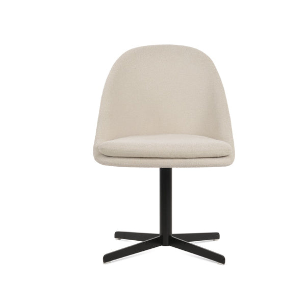 Soho Concept Avanos 4 Star Lounge Swivel Dining Chair - Elegant Upholstery Options, 350 Lbs Capacity, 10-year Guarantee Black,White  Soho-concept-dining-chair-00847