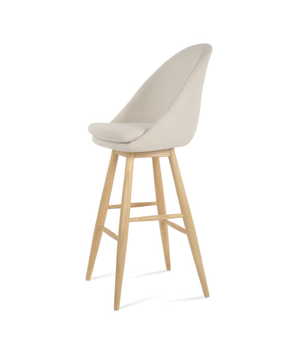 Soho Concept Avanos Baba Barstools & Counterstools – Luxurious Upholstery, Swivel Mechanism, 10-year Guarantee! White  Soho-concept-dining-chair-10529