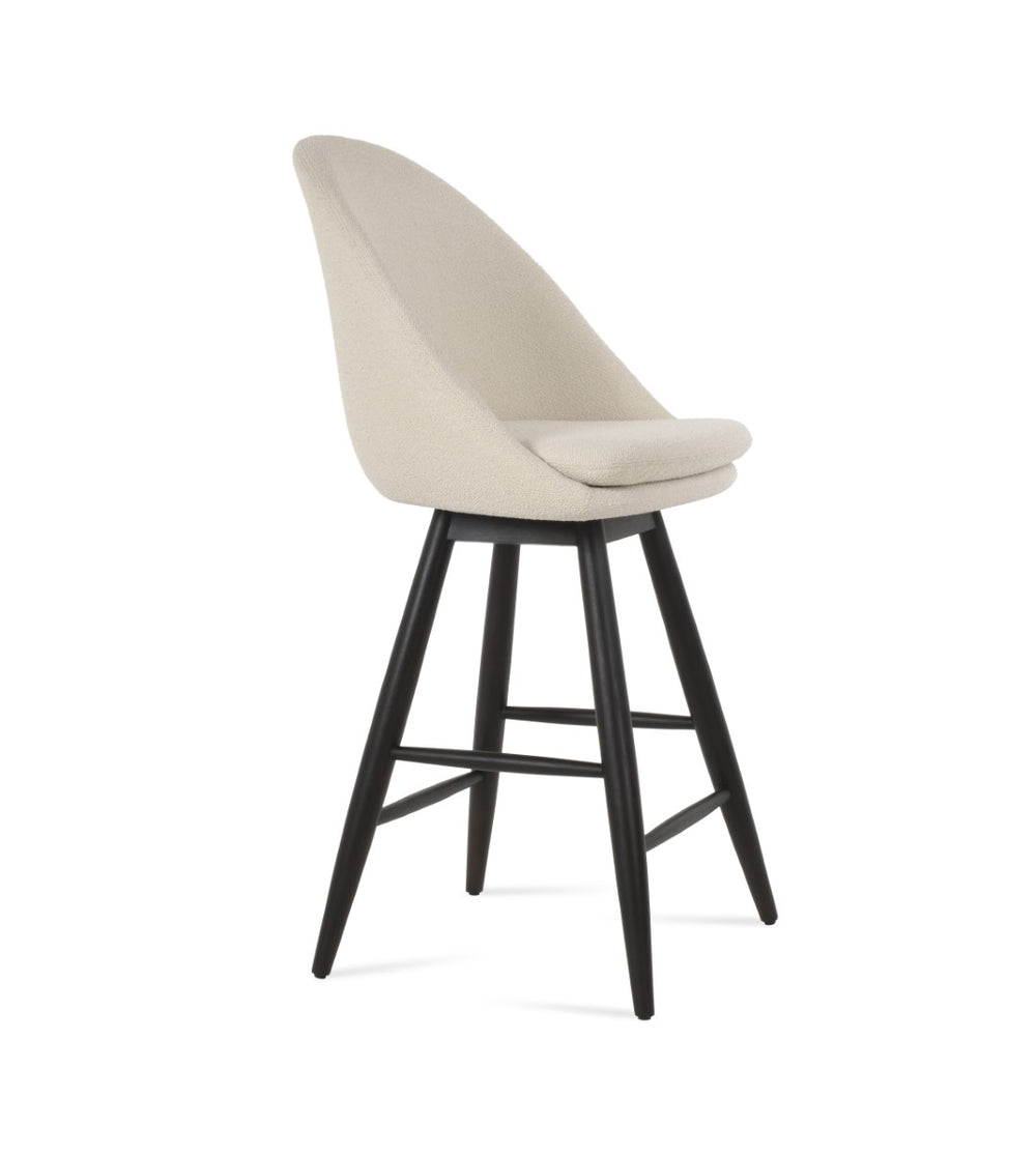 Soho Concept Avanos Baba Barstools & Counterstools – Luxurious Upholstery, Swivel Mechanism, 10-year Guarantee! White  Soho-concept-dining-chair-10530