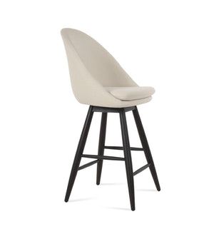 Soho Concept Avanos Baba Barstools & Counterstools – Luxurious Upholstery, Swivel Mechanism, 10-year Guarantee! White  Soho-concept-dining-chair-10530