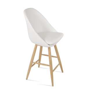 Soho Concept Avanos Baba Barstools & Counterstools - Elegant Solid Wood With Leatherette, 2-year Guarantee! White  Soho-concept-dining-chair-10528