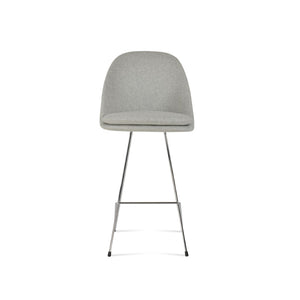 Soho Concept Avanos Cat Barstools & Counterstools - Durable Camira Wool, Modern Design, 10-year Guarantee, 300 Lb Capacity Chrome,Silver  Soho-concept-dining-chair-10542