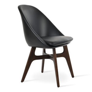 Soho Concept Avanos Wood Dining Chair - Elegant Upholstery Options, 10-year Guarantee, Durable & Stylish Comfort Ash,Walnut,Black  Soho-concept-dining-chair-00899