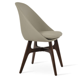 Soho Concept Avanos Wood Dining Chair - Soft Leatherette Upholstery, Solid Ash Base, 2-year Guarantee, Stylish Comfort Ash,Walnut  Soho-concept-dining-chair-00901