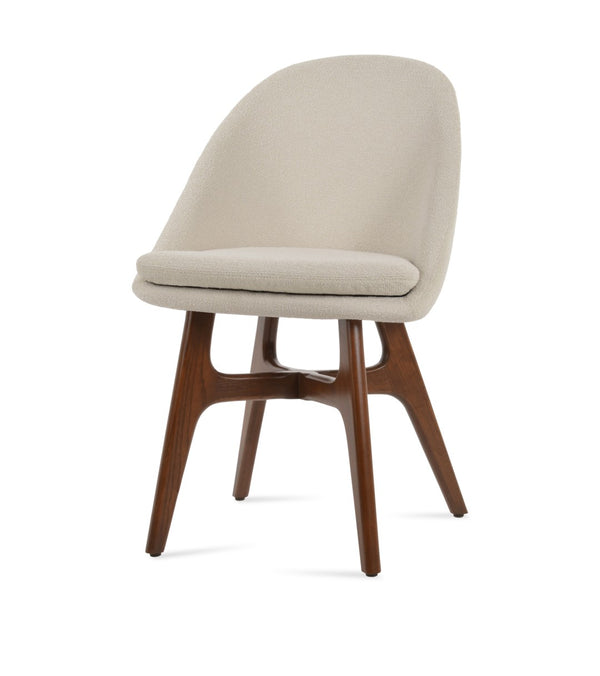 Soho Concept Avanos Wood Dining Chair - Elegant Upholstery Options, 10-year Guarantee, Durable & Stylish Comfort White,Ash,Walnut  Soho-concept-dining-chair-00904
