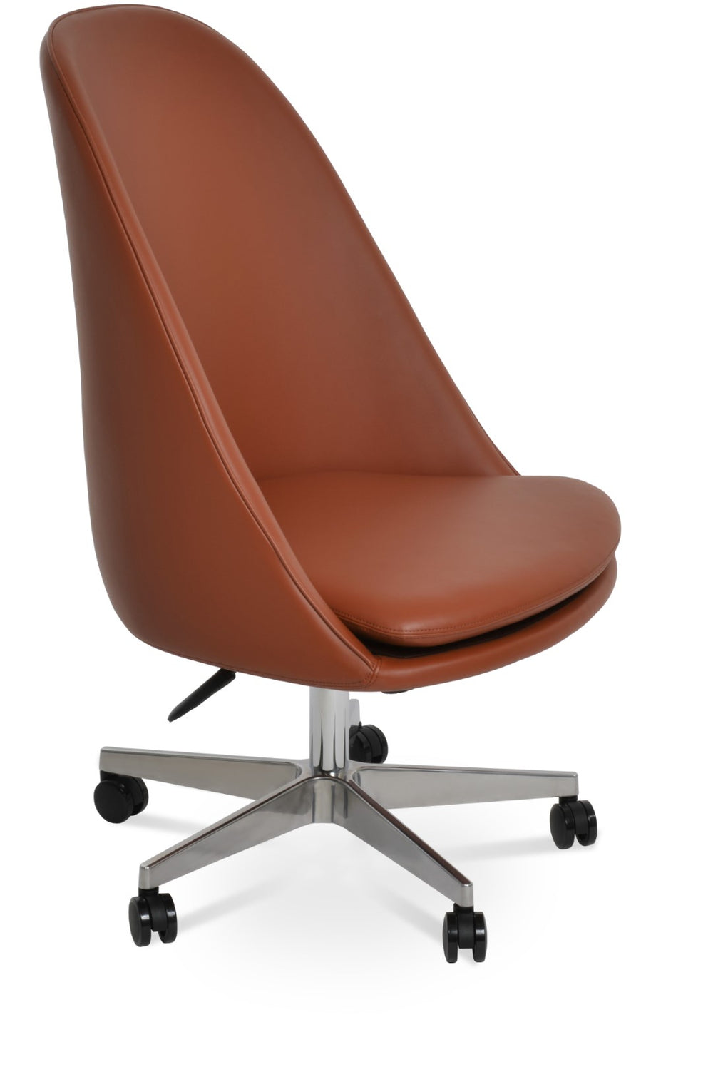 Soho Concept Avanos Large Office Chair With Ppm-fr Leatherette, 2-year Guarantee, Adjustable Height & Stylish Finish Cinnamon  Soho-concept-dining-chair-11660
