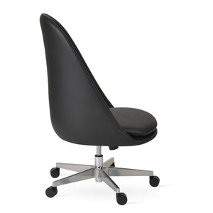 Soho Concept Avanos Large Office Chair With Ppm-fr Leatherette, 2-year Guarantee, Adjustable Height & Stylish Finish Black  Soho-concept-dining-chair-11658