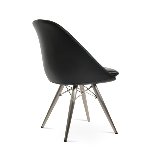 Soho Concept Avanos Mw Dining Chair - Modern Leatherette Design, Memory Swivel & 2-year Guarantee, 300 Lb Capacity Black  Soho-concept-dining-chair-00920