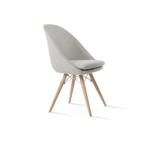 Soho Concept Avanos Mw Dining Chair In Camira Blazer Wool - Elegant, Durable, Memory Swivel, 10-year Guarantee Natural,Silver  Soho-concept-dining-chair-00915