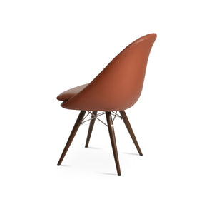 Soho Concept Avanos Mw Dining Chair - Modern Leatherette Design, Memory Swivel & 2-year Guarantee, 300 Lb Capacity Walnut  Soho-concept-dining-chair-00916