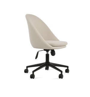 Soho Concept Avanos Office Chair - Luxury Upholstery Options, 10-year Guarantee, Adjustable Heights, 350 Lbs Capacity Black,White  Soho-concept-dining-chair-11668