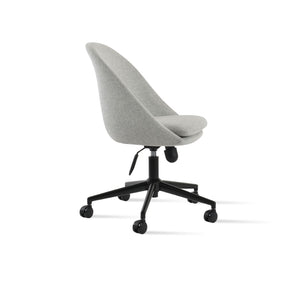 Soho Concept Avanos Office Chair - Premium Camira Blazer Wool Fabric, 10-year Guarantee, Stylish & Durable Design Black,Silver  Soho-concept-dining-chair-11666