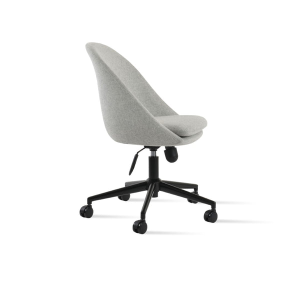 Soho Concept Avanos Office Chair - Premium Camira Blazer Wool Fabric, 10-year Guarantee, Stylish & Durable Design Black,Silver  Soho-concept-dining-chair-11666