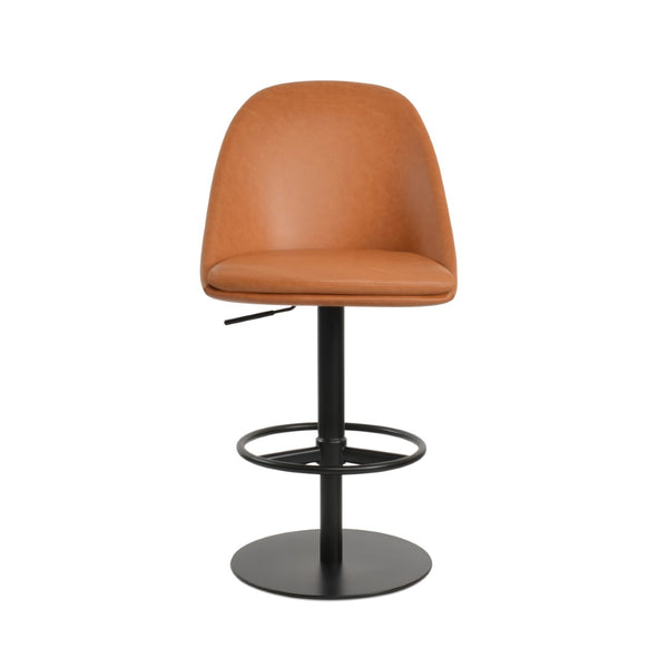 Soho Concept Avanos Adjustable Piston Barstools & Counterstools - Soft Leatherette, 2-year Guarantee, Stylish Design Black  Soho-concept-dining-chair-07453