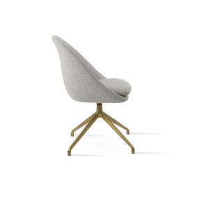 Soho Concept Avanos Spider Swivel Chair In Premium Camira Blazer Wool - 10-year Guarantee, Stylish & Durable Brass,Silver  Soho-concept-dining-chair-00976