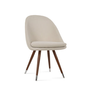 Soho Concept Avanos Star Dining Chair - Customizable Steel Bases, Luxurious Upholstery & 10-year Guarantee! Walnut,Chrome,White  Soho-concept-dining-chair-01011