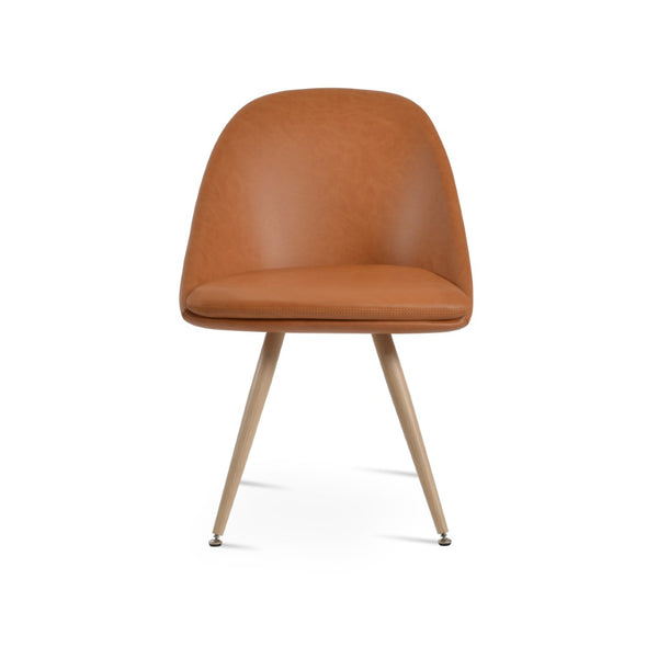 Soho Concept Avanos Star Dining Chair - Modern Elegance With Soft Leatherette, 2-year Guarantee & Stylish Base Natural  Soho-concept-dining-chair-01006