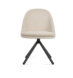 Soho Concept Avanos Stick Swivel Chair - Stylish Dining With Metal Bases, Durable Fabrics & 10-year Guarantee Options Black,White Steel Tube Soho-concept-dining-chair-01033