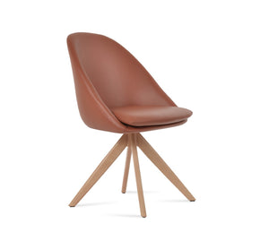 Soho Concept Avanos Sword Dining Swivel Chair - Stylish Leatherette Comfort With Memory Feature & 2-year Guarantee Natural  Soho-concept-dining-chair-01057