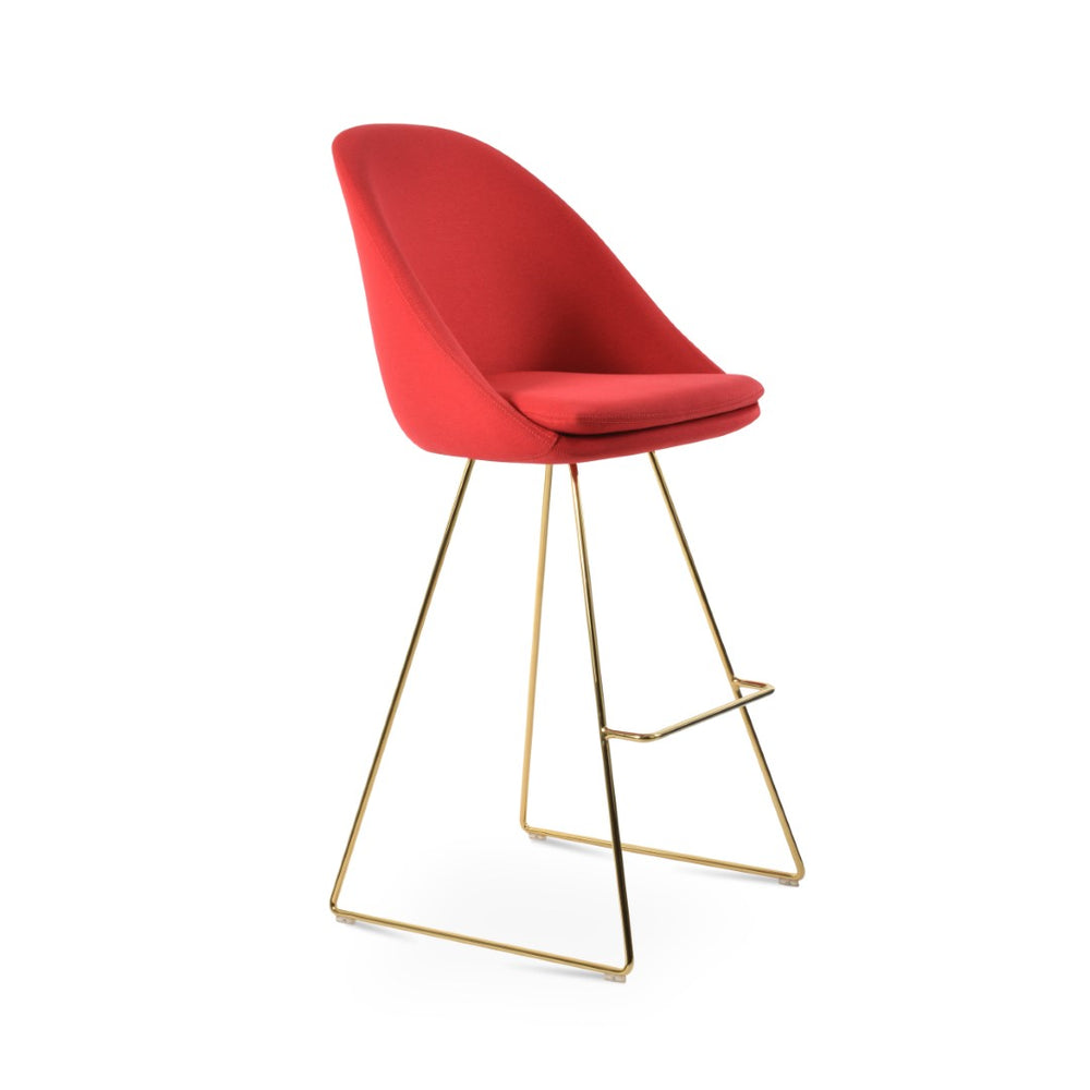 Soho Concept Avanos Wire Barstools & Counterstools - Luxurious Fabric Options With 10-year Guarantee & Style! Black,Red  Soho-concept-dining-chair-10571