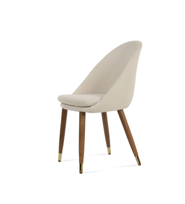 Soho Concept Avanos Wood Lounge Dining Chair - Solid Beech, Plush Upholstery, 10-year Guarantee, Stylish Comfort Gold,Walnut,White  Soho-concept-dining-chair-01092