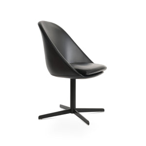 Soho Concept Avanos 4 Star Chair - Stylish Leatherette Dining Chair With Gold Finish, 2-year Guarantee, Durable Design Black  Soho-concept-dining-chair-00849