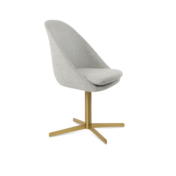 Soho Concept Avanos 4 Star Chair - Premium Wool Fabric Dining Chair With 10-year Guarantee & Stylish Finish Options Gold,Silver  Soho-concept-dining-chair-00839