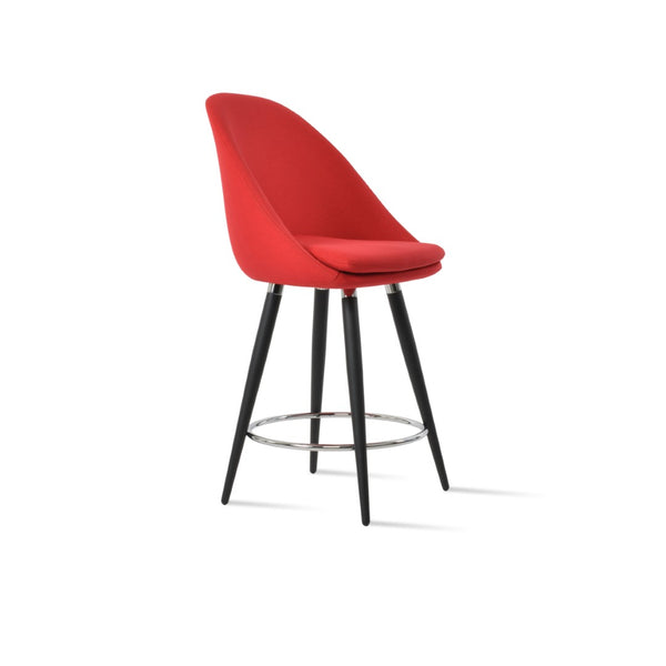 Soho Concept Avanos Contemporary Barstools & Counterstools - Boucle, Velvet, Nubuck Fabrics, 10-year Guarantee! Black,Chrome,Red  Soho-concept-dining-chair-10494