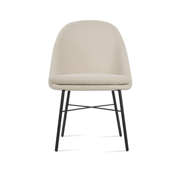 Soho Concept Avanos Cross Chair – Elegant Dining Chair In Diverse Fabrics, 10-year Guarantee, Made In Turkiye Black,White  Soho-concept-dining-chair-00895
