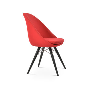 Soho Concept Avanos Mw Dining Chair - Elegant Designs In Boucle, Velvet & Nubuck With 10-year Guarantee, 300 Lbs Support Black,Red  Soho-concept-dining-chair-00917