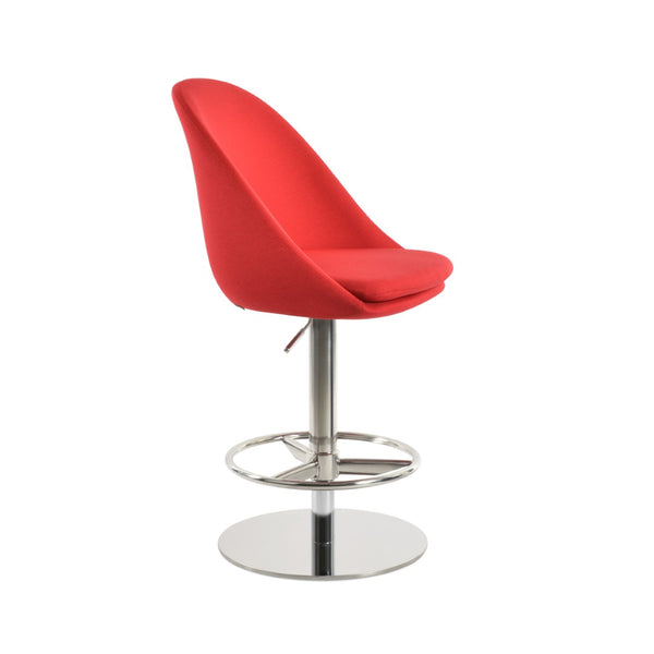 Soho Concept Avanos Adjustable Piston Barstools & Counterstools - Premium Fabrics, Stylish Design, 10-year Warranty Red  Soho-concept-dining-chair-07440