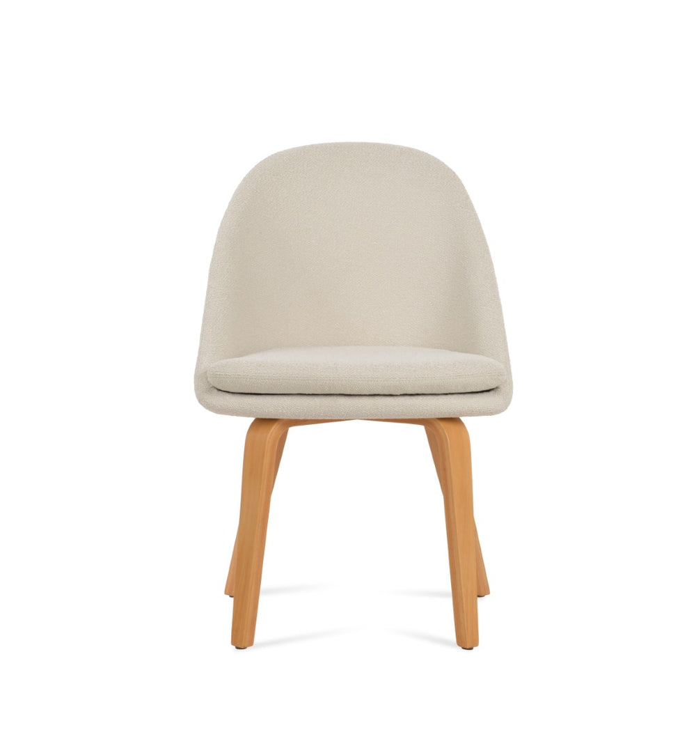 Soho Concept Avanos Plywood Dining Chair - Premium Camira Fabrics, Stylish Finishes, 10-year Guarantee, 300 Lbs Capacity Walnut,Red  Soho-concept-dining-chair-00932