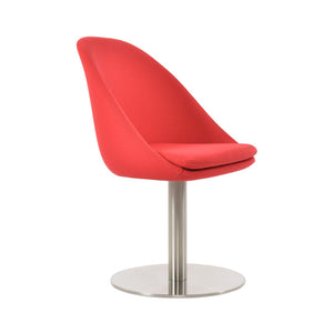 Soho Concept Avanos Round Swivel Chair - Premium Upholstery, Modern Metal Base, 10-year Guarantee, Stylish Comfort Red  Soho-concept-dining-chair-00961