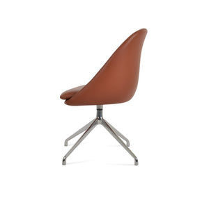 Soho Concept Avanos Spider Swivel Chair - Modern Leatherette Dining Chair With 2-year Guarantee & Stylish Finish Fr Cinnamon  Soho-concept-dining-chair-00988