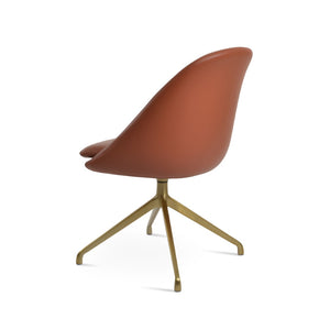 Soho Concept Avanos Spider Swivel Chair - Modern Leatherette Dining Chair With 2-year Guarantee & Stylish Finish Brass  Soho-concept-dining-chair-00974