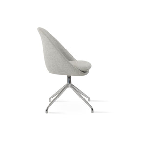 Soho Concept Avanos Spider Swivel Chair In Premium Camira Blazer Wool - 10-year Guarantee, Stylish & Durable Silver  Soho-concept-dining-chair-00969