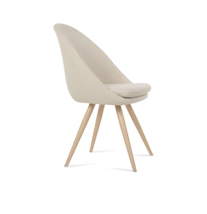 Soho Concept Avanos Star Dining Chair - Customizable Steel Bases, Luxurious Upholstery & 10-year Guarantee! Natural,White  Soho-concept-dining-chair-01013