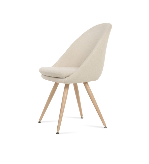 Soho Concept Avanos Star Dining Chair - Customizable Steel Bases, Luxurious Upholstery & 10-year Guarantee! Natural,White  Soho-concept-dining-chair-01013