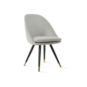 Soho Concept Avanos Star Dining Chair In Camira Blazer Wool - 10-year Guarantee, Stylish Chrome Base & Durable Design Black,Brass,Silver  Soho-concept-dining-chair-00997
