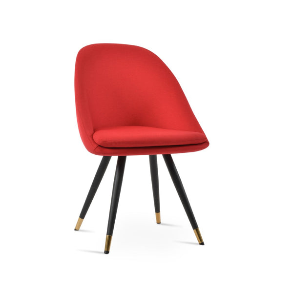 Soho Concept Avanos Star Dining Chair - Customizable Steel Bases, Luxurious Upholstery & 10-year Guarantee! Black,Gold,Red  Soho-concept-dining-chair-00995