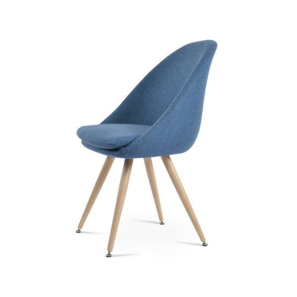 Soho Concept Avanos Star Dining Chair In Camira Blazer Wool - 10-year Guarantee, Stylish Chrome Base & Durable Design Natural,Blue  Soho-concept-dining-chair-01005