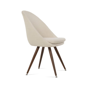 Soho Concept Avanos Star Dining Chair - Customizable Steel Bases, Luxurious Upholstery & 10-year Guarantee! Walnut,White  Soho-concept-dining-chair-01010