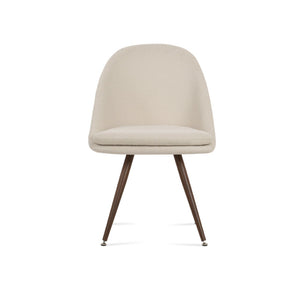 Soho Concept Avanos Star Dining Chair - Customizable Steel Bases, Luxurious Upholstery & 10-year Guarantee! Walnut,White  Soho-concept-dining-chair-01010