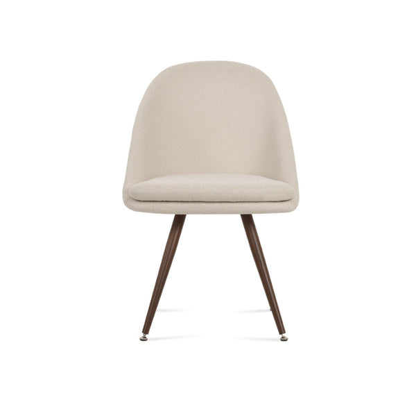 Soho Concept Avanos Star Dining Chair - Customizable Steel Bases, Luxurious Upholstery & 10-year Guarantee! Walnut,White  Soho-concept-dining-chair-01010