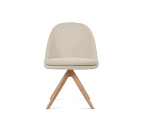 Soho Concept Avanos Sword Dining Swivel Chair - Stylish & Durable Steel Base, Elegant Camira Fabrics, 10-year Guarantee Natural,White  Soho-concept-dining-chair-01056